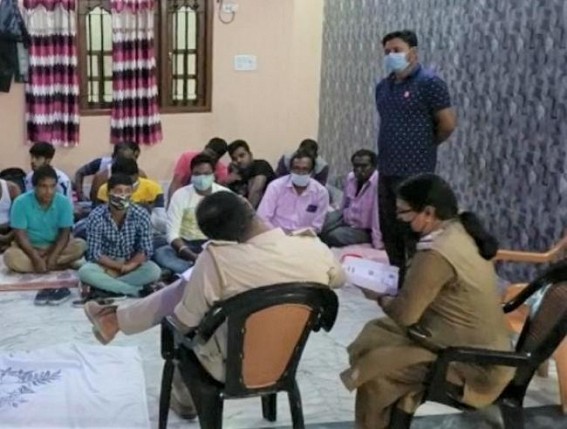 Citing COVID-19, over 30 Trinamool workers booked by Tripura Police from a Hotel Citing COVID-19, over 30 Trinamool workers booked by Tripura Police from a Hotel